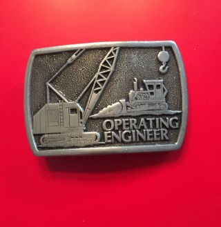 Operating Engineer Belt Buckle 1977 Lewis Corp For Haddox Sales Chesterton In
