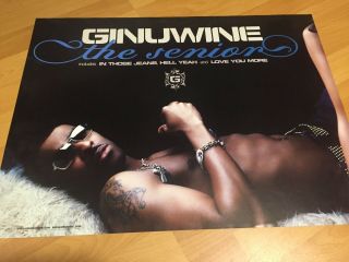 Rare Sexy Ginuwine The Senior Promo Poster R&b Aaliyah Missy R.  Kelly My Pony