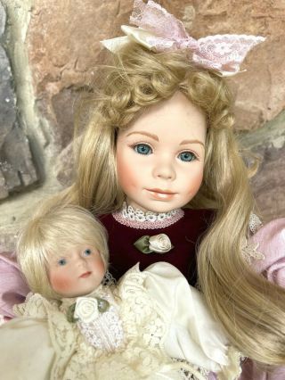 Fiona 20 " Porcelain Doll W/baby By Thelma Resch 231/2000 Limited Edition