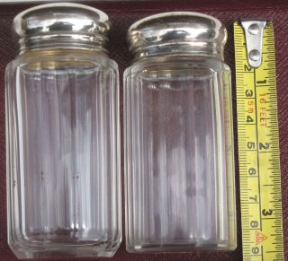 Antique Vintage Glass Bottle Silver Hallmarked Top