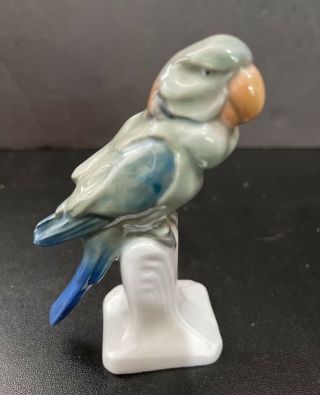 Meissen Art Nouveau Porcelain Parrot 4 