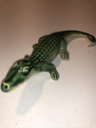 Rare Rosemeade Alligator Figurine Wahpeton North Dakota Pottery
