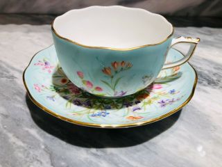 Herend Qs Four Seasons Pattern Canton Tea Cup&saucer,  Boxed,  Kosher