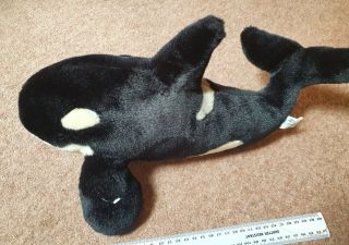 Florida Seaworld Shamu Killer Whale Large 16 " Soft Toy Plush Orca 40cm