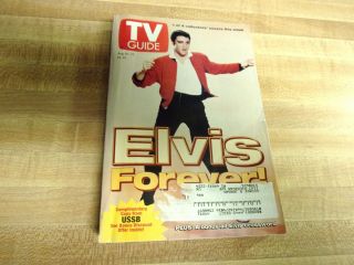 Vintage Tv Guide August 16 - 22 1997 Elvis Presley Forever Collectible