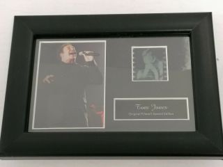 Tom Jones Framed Filmcell Special Edition Authenticity Certificate 255