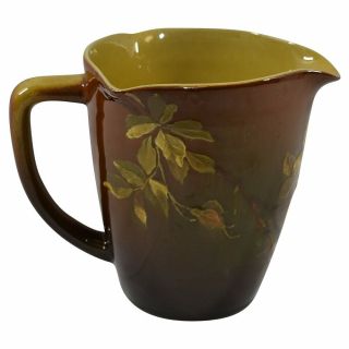 Rookwood Pottery 1889 Standard Glaze Floral Tri - Corner Pitcher 259s (foglesong)