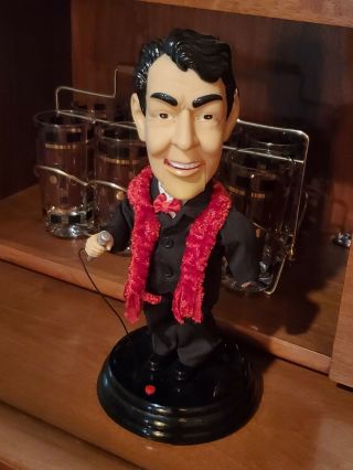 Gemmy Dean Martin Animated Singing Doll Parts/Repair TURNS ON SINGS NEEDS WORK 2