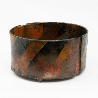 Massive Piero Fenci Handmade Ceramic Vessel Glazed Rust Iron 17 " W X 8.  75 " T