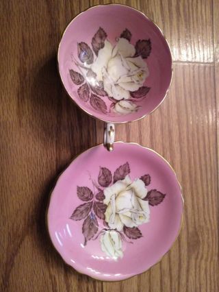 Paragon Bone China Double Warrant Tea Cup And Saucer