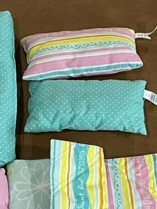 American Girl My Dreamy Trundle Bed Bedding Mattresses Pillows Blanket Sheet Set 2