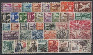 French Equatorial Africa / Airmail – Years 1937 - 1957 Mnh – Cv 141 $