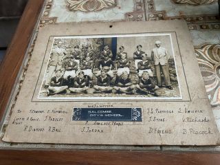 Antique Photo Salcombe Boys School Football Team 1936.  25cm By 20cm