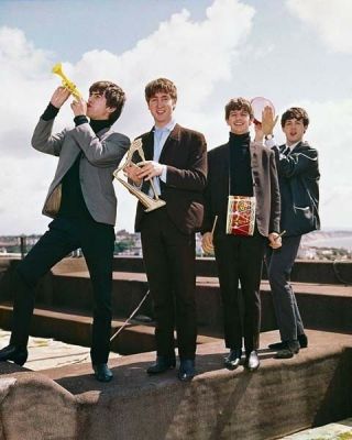 The Beatles Photograph - M4793 - Paul Mccartney,  John Lennon And Ringo Starr