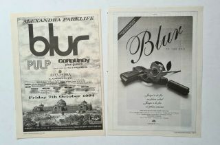 Blur (damon Albarn) - Alexandra Parklife Gig Poster,  Colour Nme Cover Feature,