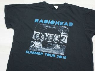 Radiohead 2018 Summer Tour Shirt (xl) Moon Shaped Pool Thom Yorke Concert Tee