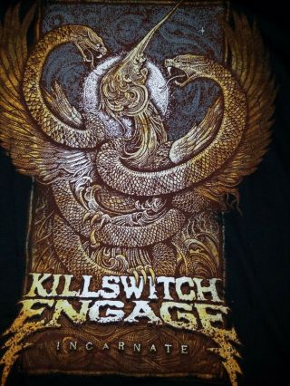 Killswitch Engage Kse Incarnate Band Tee Shirt Metalcore Mens Sz Lg