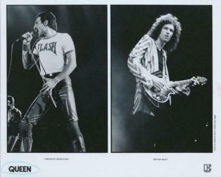 Freddie Mercury - Brian May Queen Singer 8 X 10 Glossy Poster Print