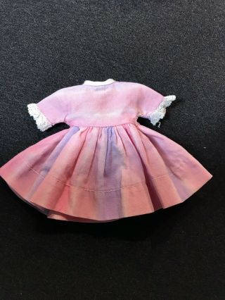 1960 - 63 Vintage 8” Betsy Mccall Pink Variegated Dress 8204