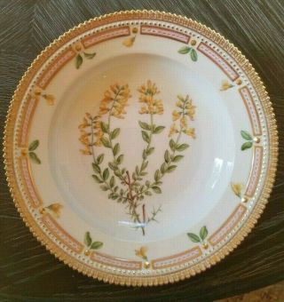 Royal Copenhagen Flora Danica Rim Soup Plate - 8.  75 " 604