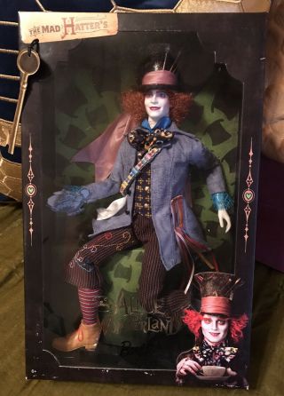 Disney Barbie Collector Doll - Mad Hatter - Alice In Wonderland Johnny Depp
