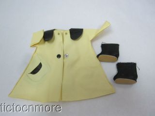 Vintage Betsy Mccall Doll 8 " Outfit April Showers Raincoat Set W/ Shoes