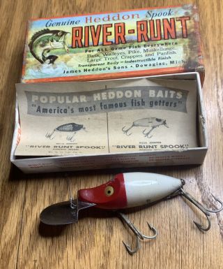 Vintage Heddon Midget Go - Deeper River Runt With The Box