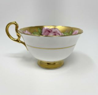 Vintage Aynsley C 927 Pink Cabbage Rose and Gold Teacup (No Saucer) 4