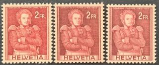 Stamps Switzerland 1941 Includes Double Impression U/mint - 2270