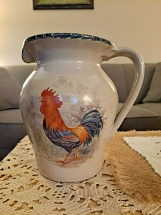 Home & Garden Party Stoneware - Rooster 2000 ' s.  Multiple items.  Please see picture 3