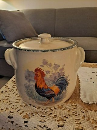 Home & Garden Party Stoneware - Rooster 2000 ' s.  Multiple items.  Please see picture 5