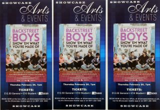 Backstreet Boys Cinema Flyers X 3 - Show Em What You 