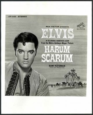Elvis Presley 1965 Harum Scarum 8x10 Vintage Promo Photo Rca Victor Mgm