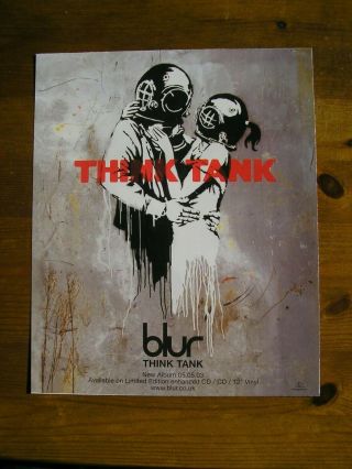 Blur - Think Tank - Advert - 20.  5 X 25cm.