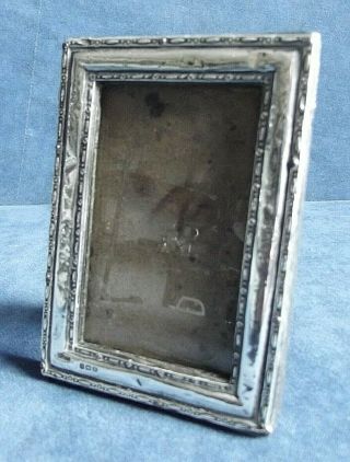 Old Ornate 4 " Solid Silver Mounted Photo Frame B 
