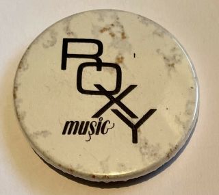 Roxy Music Badge Issue Pop Music Badge Shows Signs Of Ageing