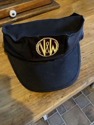 Vintage Norfolk Western Railroad Large Patch Hat Cap Utility N&w