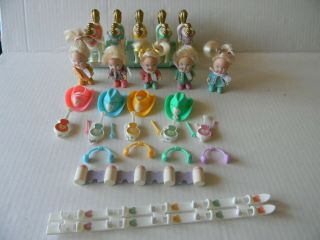 Vintage 1989 Quints Dolls And Accessories 26 Piece Set By Tyco