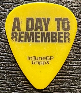 A Day To Remember 2 Tour Guitar Pick