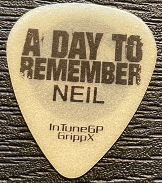 A Day To Remember 1 Tour Guitar Pick