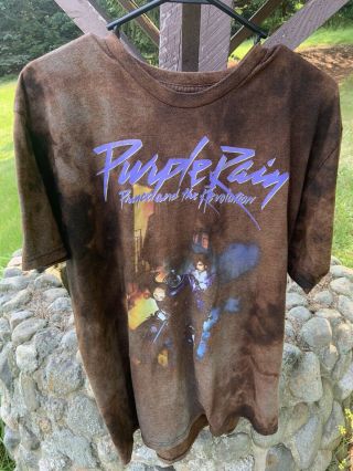 Vintage Acid Wash Prince Purple Rain T Shirt
