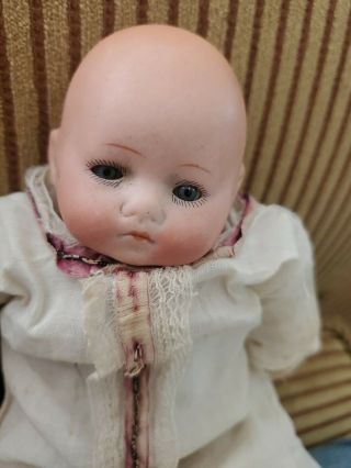 Small Antique Baby Phyllis Bisque Head Doll By Armand Marseille 8 " Germany
