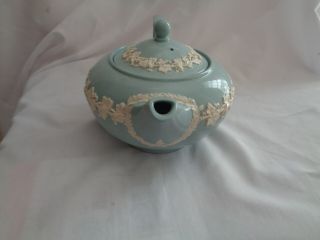 Wedgwood Made In England Cream On Lavender Queensware Tea Pot 3