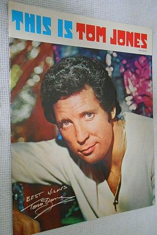 This Is Tom Jones Concert Tour Program Book 1970