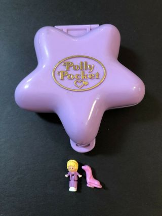 Polly Pocket 1992 Purple Fairy Fantasy Bluebird Toys Wrong Polly Figure