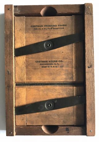 Antique Wooden Eastman Kodak Printing Frame - 3 1/4 X 5 1/2 " Negatives