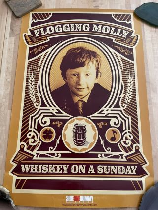 Flogging Molly Whiskey On A Sunday Poster (side One Dummy Records)