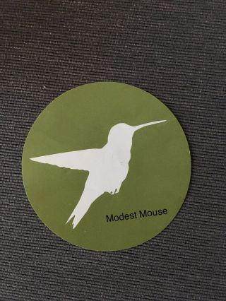 Modest Mouse Sticker Good News For People Green Hummingbird Promo