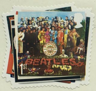 The Beatles Sergeant Peppers Lonely Hearts Club Band Album Cover Uk Stamp