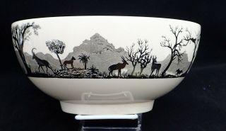 Kruger National Park China Wildlife Decorated Roan Antelope Bowl By Wedgewood